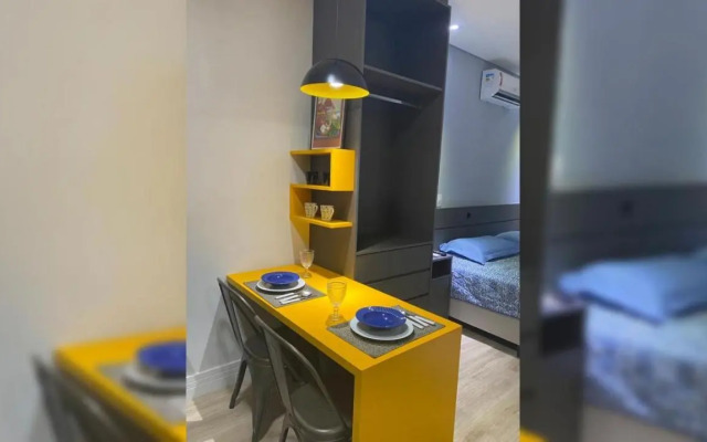Flat 317 Granja Cotia Wi-Fi equipado e funcional