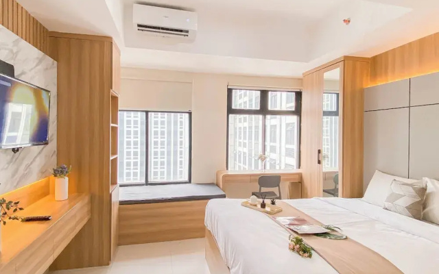 Cozy White Studio At Pollux Chadstone Apartment