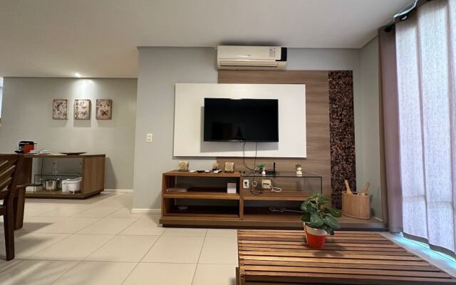 GranSol, Terreo, Pé na areia, 03 qtos, 08 hóspedes, a 600m do B PARK