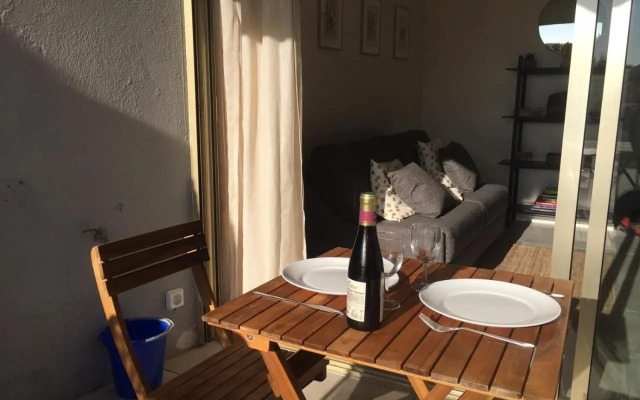 Bord de mer, studio avec terrasse