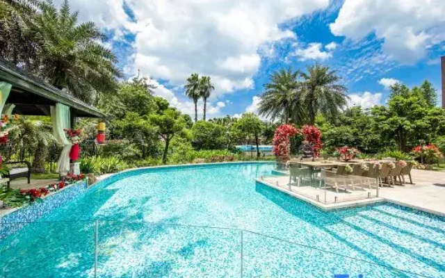 Island lakeside villas throughout the territory
