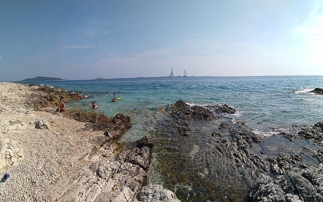 Apartment Jera -  barbecue and free berth for boat A2 Cove Kanica (Rogoznica), Riviera Sibenik