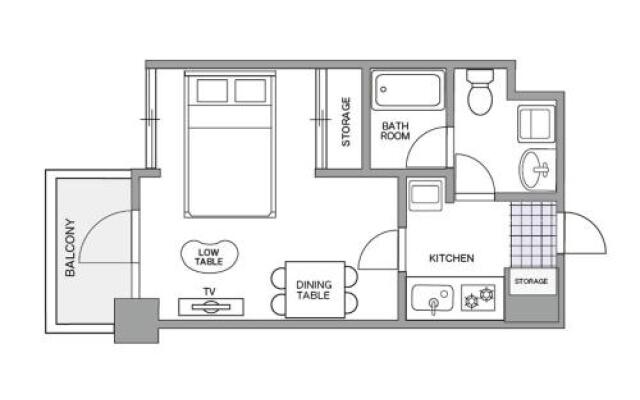 Yakuin apartment