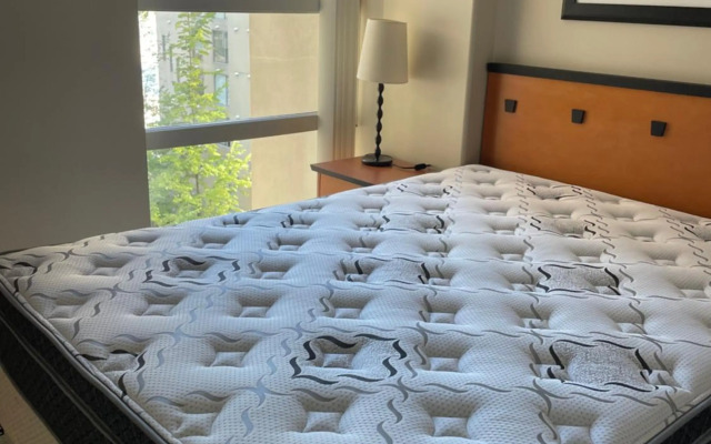 1BD+Den condo, with free parking in Downtown!