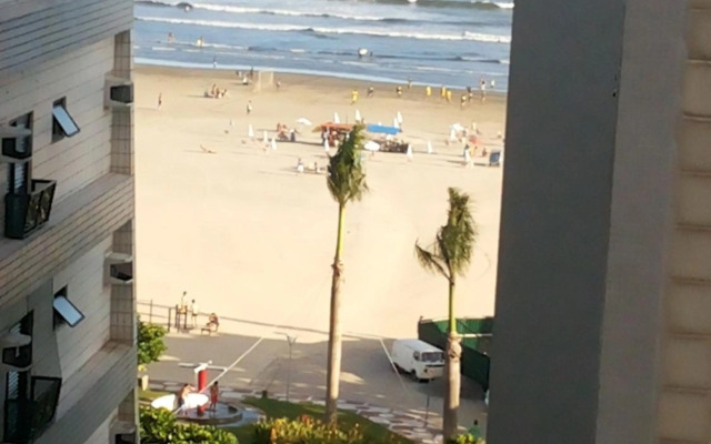 Santos - Apartamento Frente Mar C/ Ar Condicionado/ Garagem Privativa/Internet/TV a Cabo