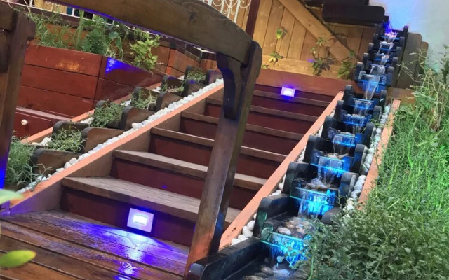 Wooden Water Fall Chalet