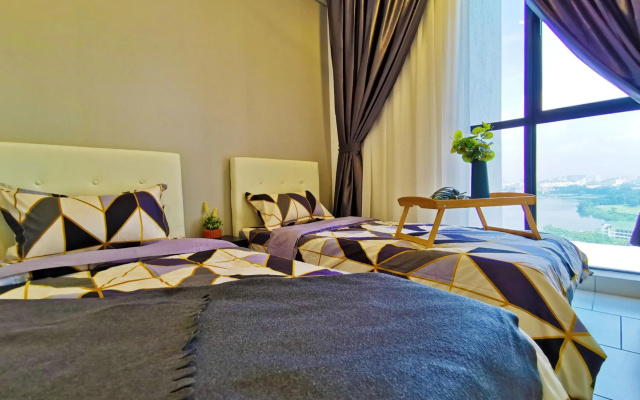 Astetica Residences The Mines New WiFi Netflix Lake View – Guest Rooms – Seri Kembangan