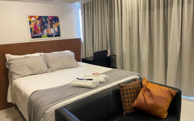 Studio de luxo mobiliado em Moema