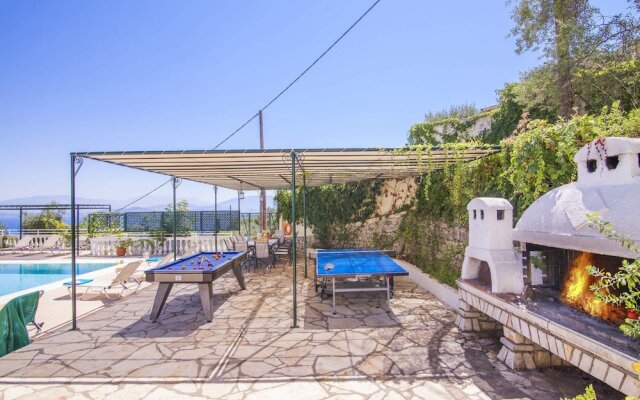 Villa Agathi with amazing view and pool