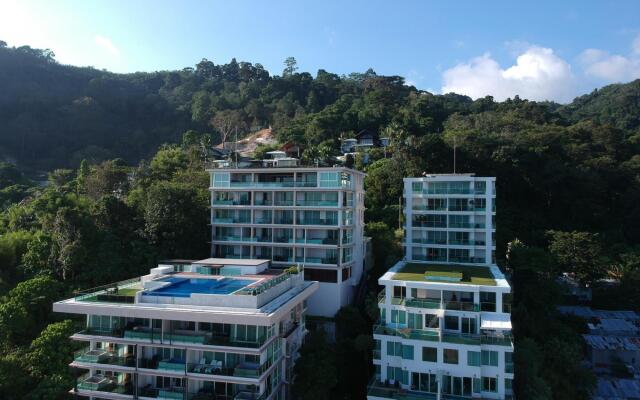 Patong sea view apartment at Privilege, rooftop pool