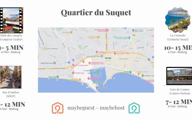 Magnifique Appart Neuf - 2 Chambres - Coeur Suquet - Mer