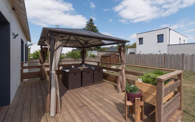 Maison de famille avec jardin à 10min de la plage