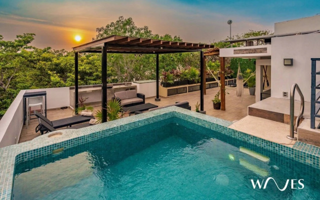 1 Br - Rooftop Pool - Bbq - Hammocks