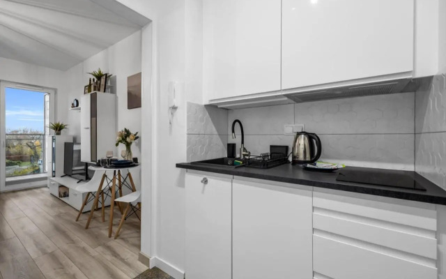 Targowa 10 studio for 4guest with balcony