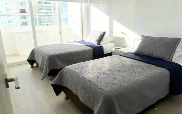 "3tc10 3 Bedroom Apartment Facing The Sea With Air Conditioning And Wifi" - Apartment in 卡塔赫纳 - Photo 2
