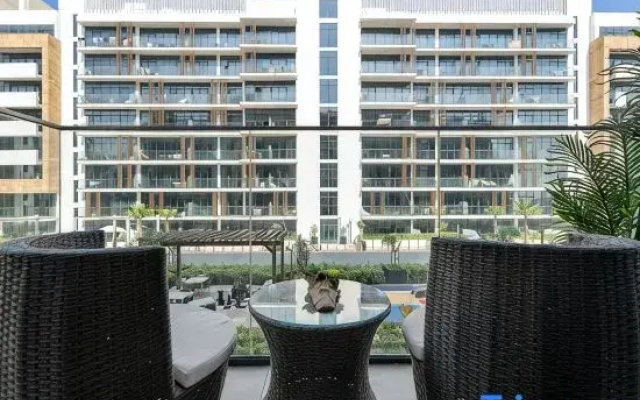 Stylish Studio with Balcony & Garden Views