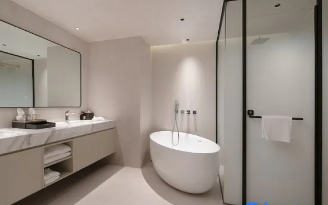 Ninghai Hantang Supreme Hotel (Jinshan Ninth Road Branch, Ninghai Station) – Bathroom – Ningbo