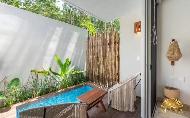 NHOA 102A Lux 2BR Condo Plunge Pool in Aldea Zama