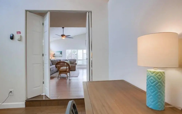 Beachfront Townhome in Solana Beach features Private Den SS166 by RedAwning