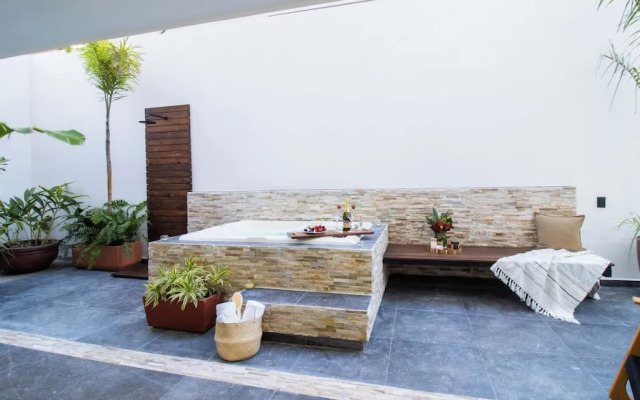 Serene Stylish Stay Roof Pool and Lounge