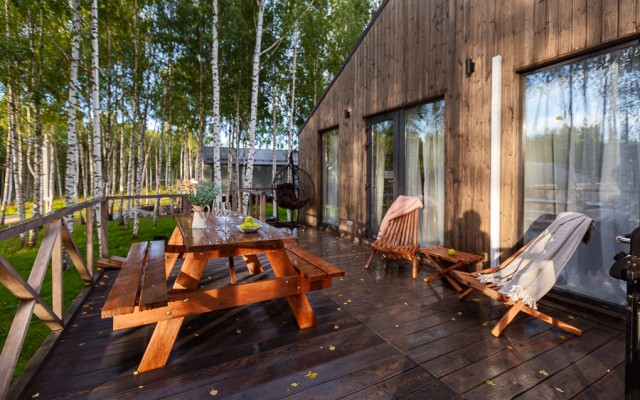 S Saunoy Na Istrinskom Vodokhranilische Private house