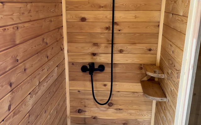 Частный дом 450 А-фрейм Лимон с тёплым бассейном и баней