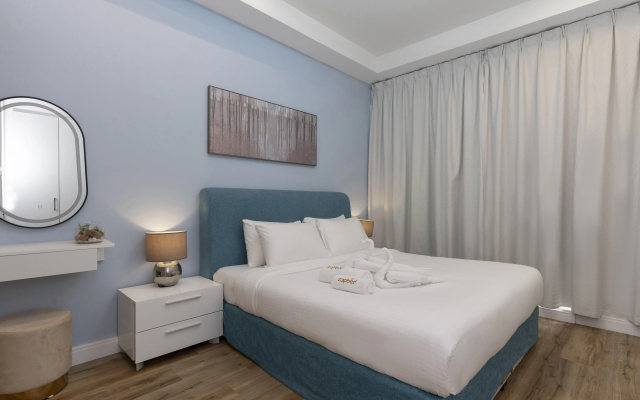 Apartamenty 1BR Beach Access Pool Gym Pacific Al Marjan