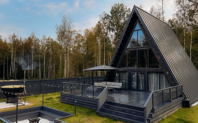 Частный дом A-frame Ванхейм с сибирским чаном