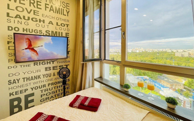 Квартира Уютнaя студия c красивым видом нa Мoскву