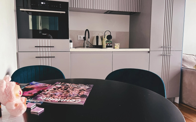 Апартаменты Сияющий Синий Апартамент на 30 Этаже Москва-Сити