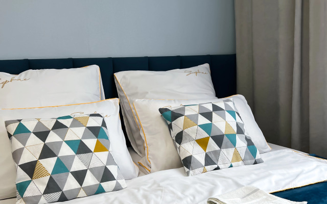 Квартира студия в голубых тонах