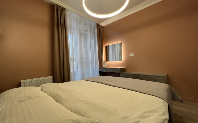 Апартаменты Румер с шикарным видом на парк с высокого этажа