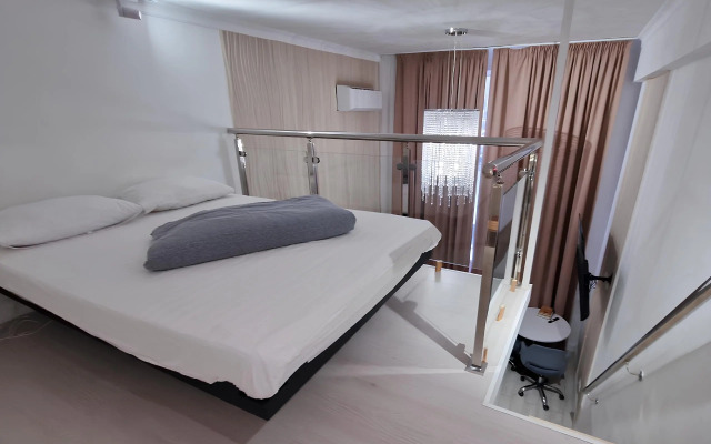 ZenApart s paryaschey  krovat'yu Apartments