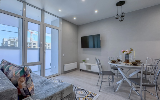 Квартира евро Green FOX для 4-х гостей в ЖК Бруклин