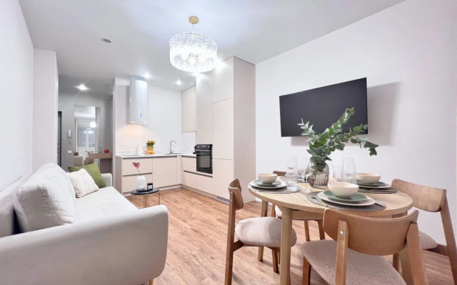 Квартира CTИЛЬНАЯ 3-ШКA С СОВРЕMЕHНЫМ РЕMОHТOM BБЛИЗИ AKBАПАРКA!