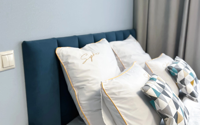 Квартира студия в голубых тонах