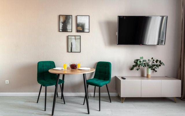 Квартира Kvartirika Green Day с красивым видом на Лахта-Центр