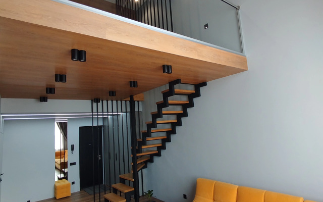 Апартаменты Двухуровневая студия с захватывающим видом на город