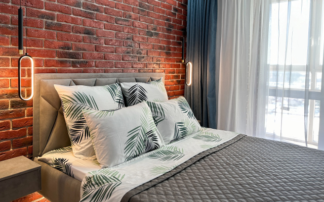 Апартаменты Евродвушка с дизайнерским решением в стиле Soft loft