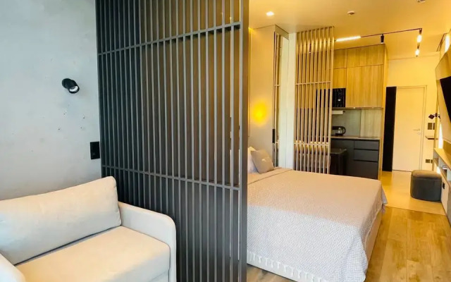 Квартира с Балконом и Видом на Море в Хосте