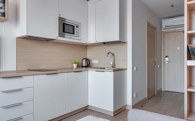 Grey's Apartment S Vidom Na Gorod Apartments