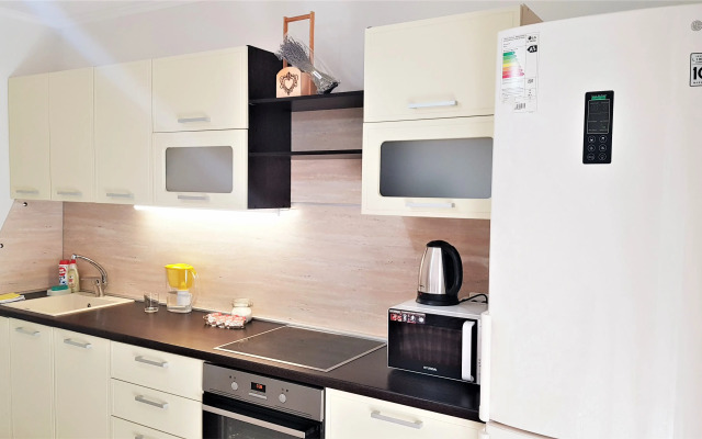 1-комн. апартаменты в ЖК "Новин" с большой кроватью