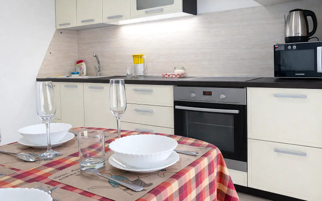 1-комн. апартаменты в ЖК "Новин" с большой кроватью