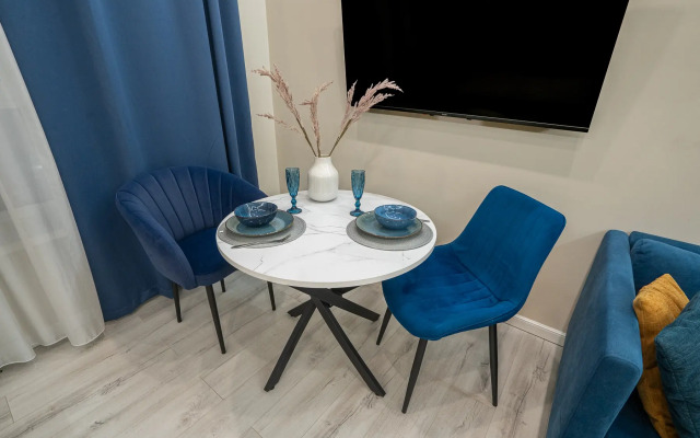 Квартира Студия Люкс в Синих Тонах