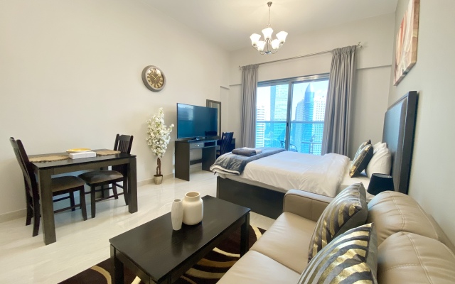 Апартаменты Studio | Burj khalifa & Lake view | Business Bay