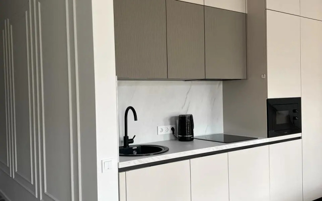 Studiya v Novom Dome s Frantsuzskimi Balkonami Flat
