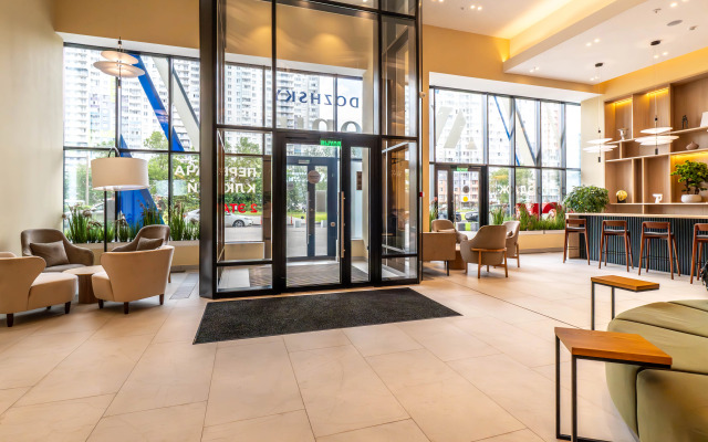 Квартира GLOBALSTAY Студия Ладожский Авенир 10 мин от метро Ладожская