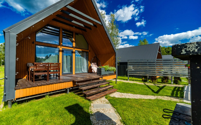 Частный Дом Барнхаус №5 с дровяной баней и горячим Чаном на 6 человек