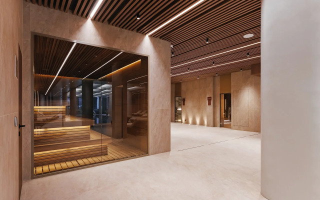 Lyuks Odnokomnatny S Balkonom v otele Grand Cascade Apartments