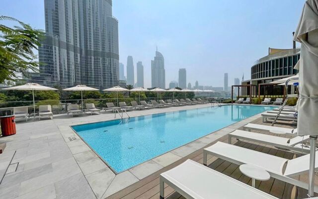 Апартаменты Deluxe 2BR with Burj Khalifa and Fountain View